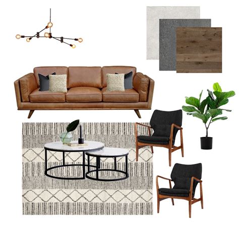 Modern Living Room Interior Design Mood Board By Ranadesign Style