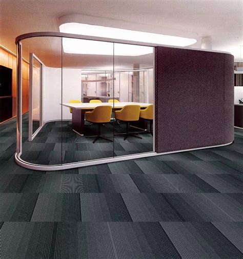 Nylon Printed Purple Carpet Tiles Office Carpet Tiles 50x50cm