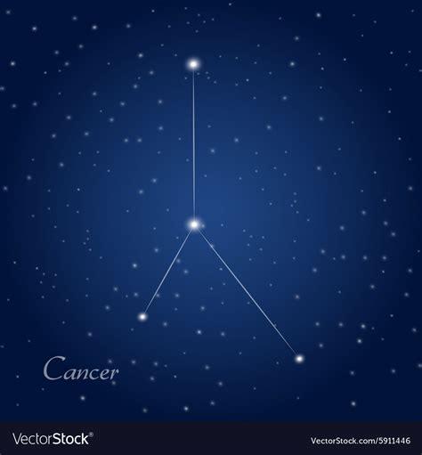 Cancer Constellation Zodiac Royalty Free Vector Image