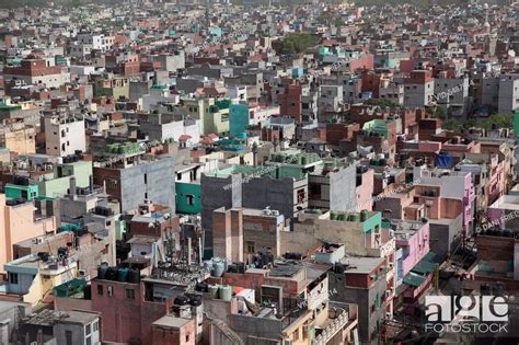 Aerial View Of A Buildings In Old Delhi India Old Delhi Delhi