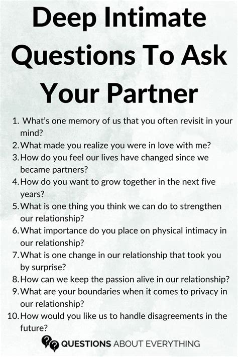 135 Deep Intimate Questions To Ask Your Partner In 2023 Intimate Questions Healthy