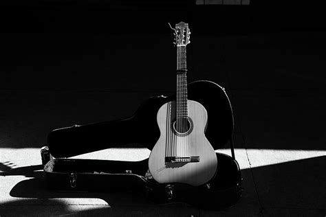 Black And White Guitar Photograph By Barbaracarrollphotography Fine