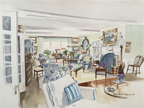 Watercolor Rendering Interior Design