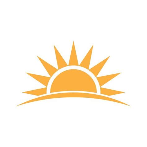Logotipo De Sol Ilustração Gráfica Vetorial Sunshine Logo Logo