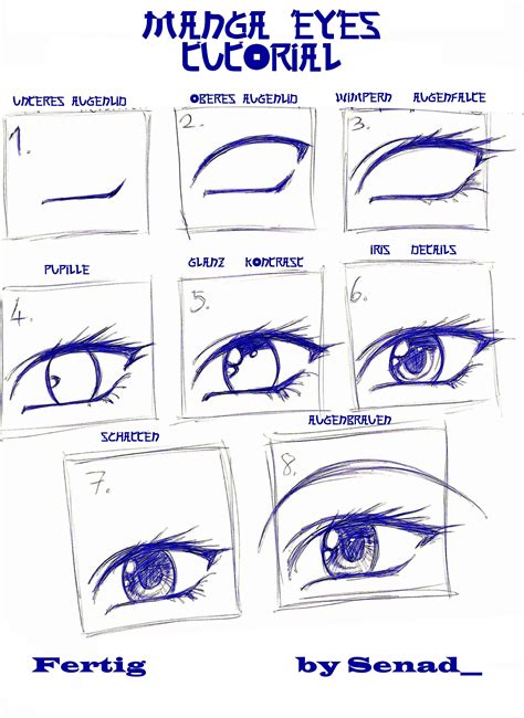 Augen Tutorial Manga Eyes Drawings Manga Drawing