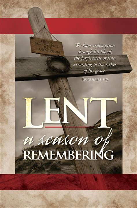 Standard Lent Bulletin: A Season of Remembering