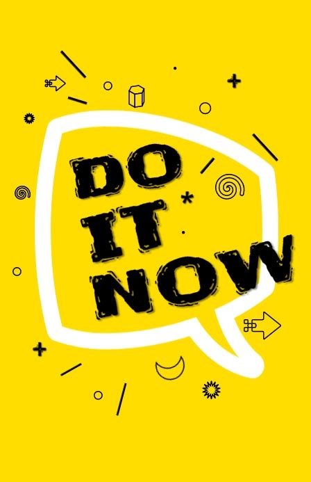 Do It Now Template Postermywall