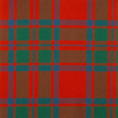 Macintosh Clan Ancient Medium Weight Tartan Fabric Lochcarron Of Scotland