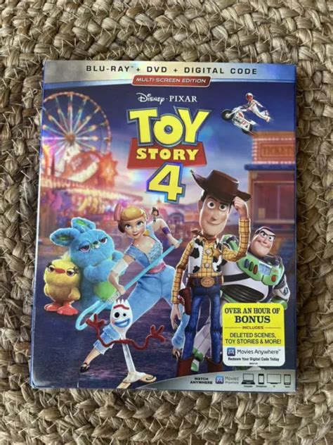 Toy Story 4 Blu Ray Dvd Digital W Slipcover New Free Shipping 10