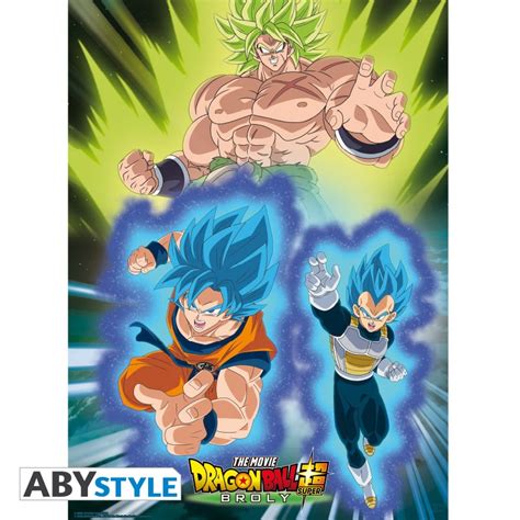 Dragon ball super vegeta and goku poster. DRAGON BALL SUPER BROLY Poster Broly vs Goku & Vegeta ...