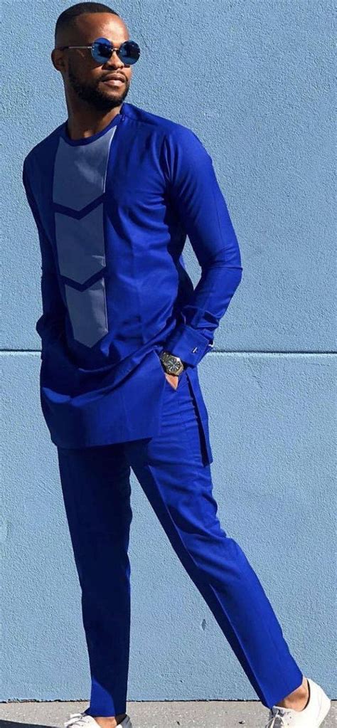 Royal Blue Suit African Men Clothing African Groom Suit Etsy
