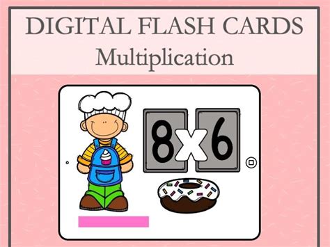 Multiplication Flash Cards For Powerpoint Teaching Resources