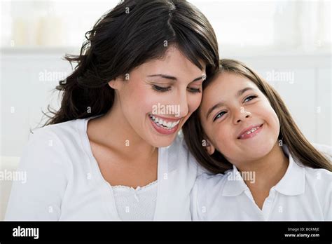 Portrait Of An Hispanic Mother And Daughter Stock Photo Alamy