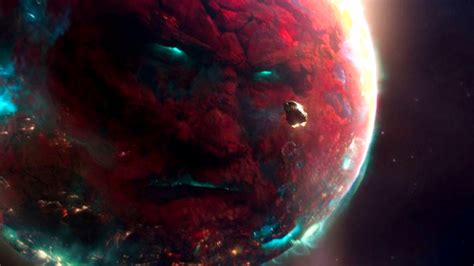 The ego of the comics is known as the living planet and often takes the shape of a giant face on the side of a planet. Guardians of the Galaxy Vol. 2 (2017) Review |BasementRejects