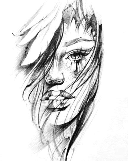60 Ideas For Womens Face Tattoo Sketch Girls In 2020