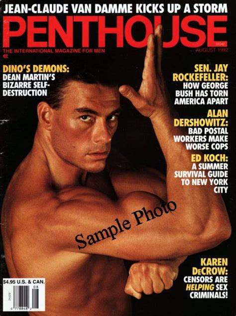 Penthouse Magazine August 1992 Sealed Jean Claude Van Damme Tammy