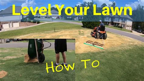 Follow these steps to learn how to level a yard the right way. Easy Guide - How to Level Lawn with Sand - YouTube