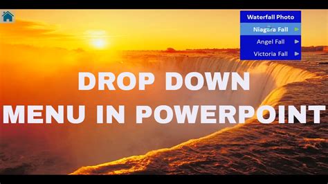 And the double dropdownmenu helps creating structure so you don't need to search through the whole list but you can. How to drop down menu in PowerPoint - YouTube