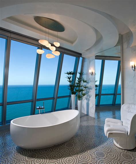 Pfuner Design Oceanfront Penthouse Contemporary Bathroom Miami