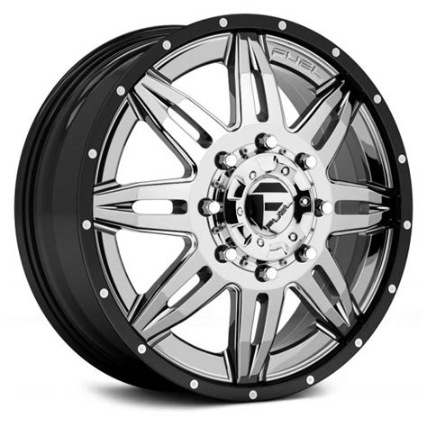 Fuel® D266 Dually Lethal 2pc Cast Center Wheels Gloss Black With