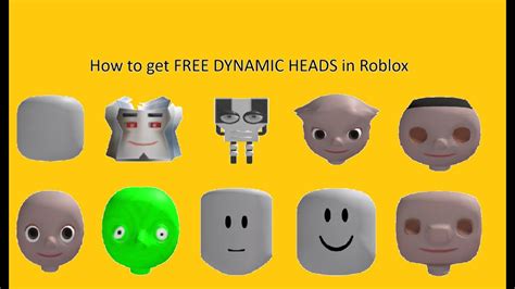 How To Get Free Dynamic Heads On Roblox Youtube