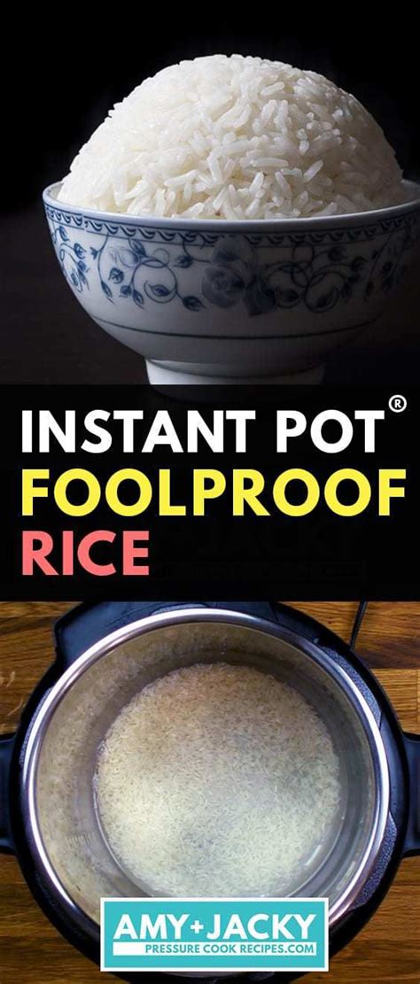 Instant Pot Foolproof Rice In A Bowl With The Words Instant Pot Fool Proof Rice