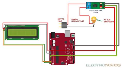 Arduino Acs712 Code Example Current Sensor Tutorial