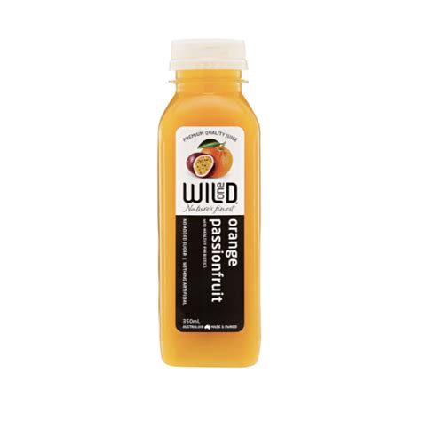 Orange Passion Fruit Juice Premium Wild One 350ml — Gourmet World Foods