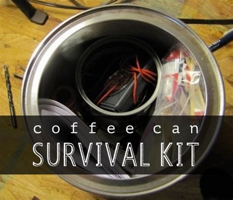 Coffee Can Survival Kit For Your Car Homestead And Survival