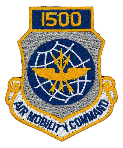 1500 Air Mobility Command Patch With Velcro Brand Fastener