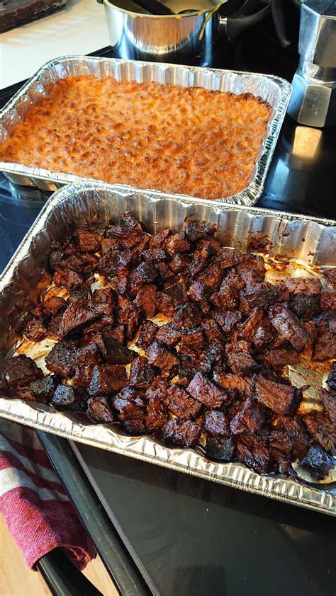 Made Poor Mans Burnt Ends And Smoke Mac N Cheese Last Night Rbbq