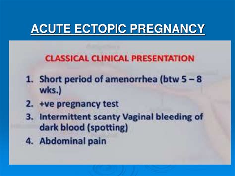 PPT CLINICAL PRESENTATION OF A CASE PID TURNED OUT TO BE ECTOPIC PREGNANCY PowerPoint