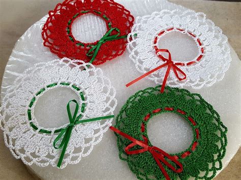 crocheted christmas wreath crochet christmas wreath christmas crochet crochet wreath
