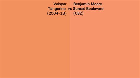 Valspar Tangerine 2004 1b Vs Benjamin Moore Sunset Boulevard 082