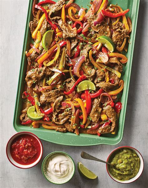 Sheet Pan Steak Fajitas Recipe Steak Fajitas Fajitas Fajita Recipe