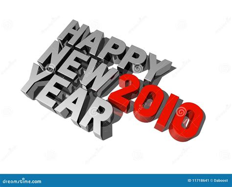 Happy New Year 2010 Stock Illustration Illustration Of Grey 11718641