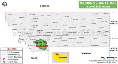 Madison County Map Montana
