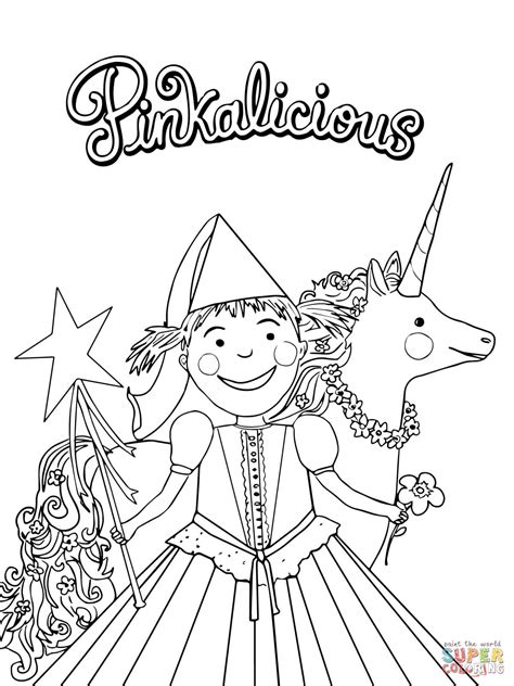 pinkalicious coloring pages    print