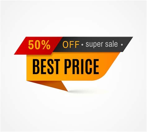 Premium Vector Price Label Special Offer Sale Tag 50 Off Discount