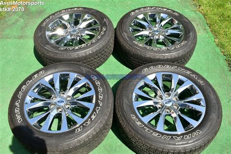 20 Ford F150 Oem Factory Chrome Pvd Wheels 27555r20 Tires Expedition