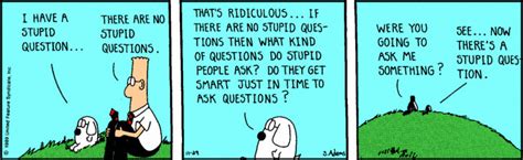 Dilbert No Stupid Questions Mchalebk Flickr