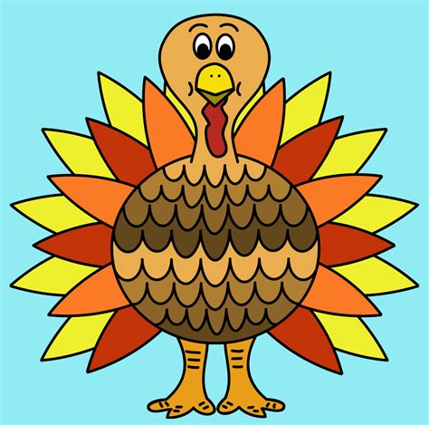 Printable Turkey Clipart Thanksgiving Clip Art Happy Thanksgiving