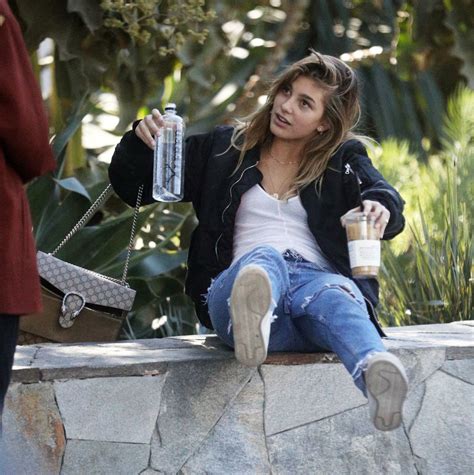 Camila Morrone Falls Off A Rock Wall At A Park In Los