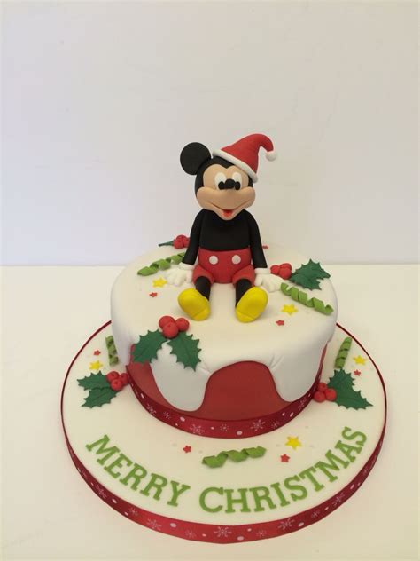 Rose iced mickey mouse cake! Mickey Mouse Christmas cake | Christmas birthday cake ...