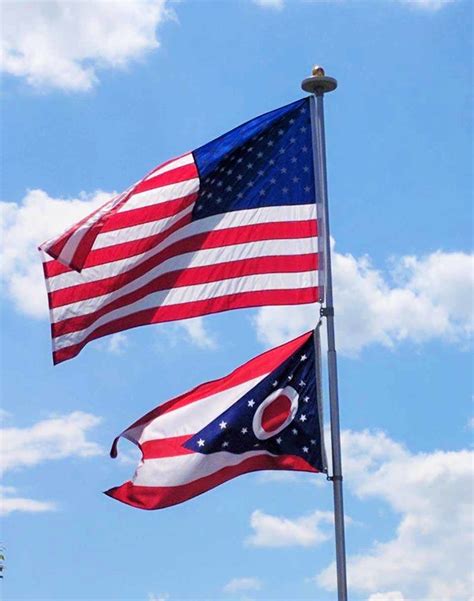 Fly Breeze Ohio State Flag 3x5 Foot Anley Flags