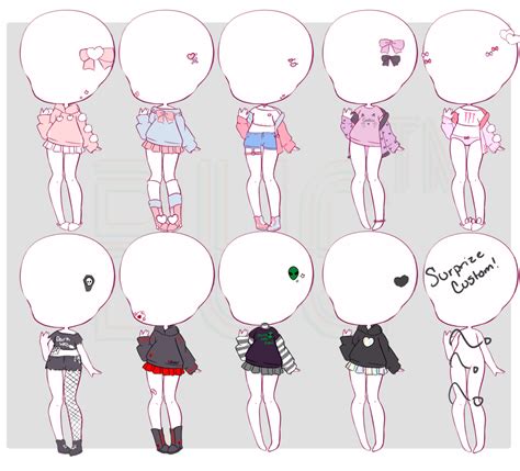 Outfit Adopts Open 5 By Bugtm On Deviantart