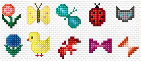60 mini dogs cross stitch patterns, printable pdf patterns, 2 kinds of charts, instant download, dmc floss. Small Motifs|14|785|x-stitch|10 Free Patterns Online