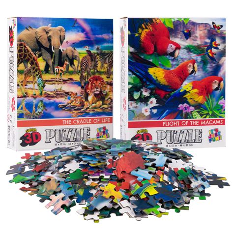 Wholesale 300pc Wild Lifeparrots 3d Puzzle