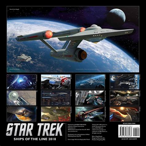 Ships Of The Line Star Trek Calendar By Casperium On Deviantart