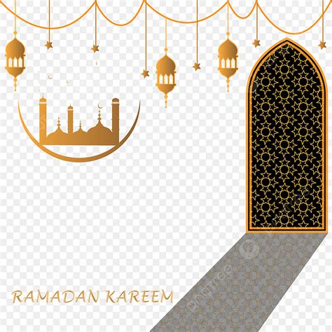 Islamic Ramadan Kareem Vector Art Png Ramadan Kareem With Islamic Door
